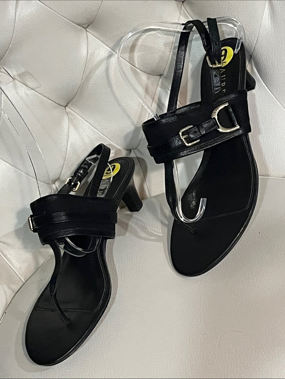 Lauren Ralph Lauren Black Strappy kitten Heel Sandals